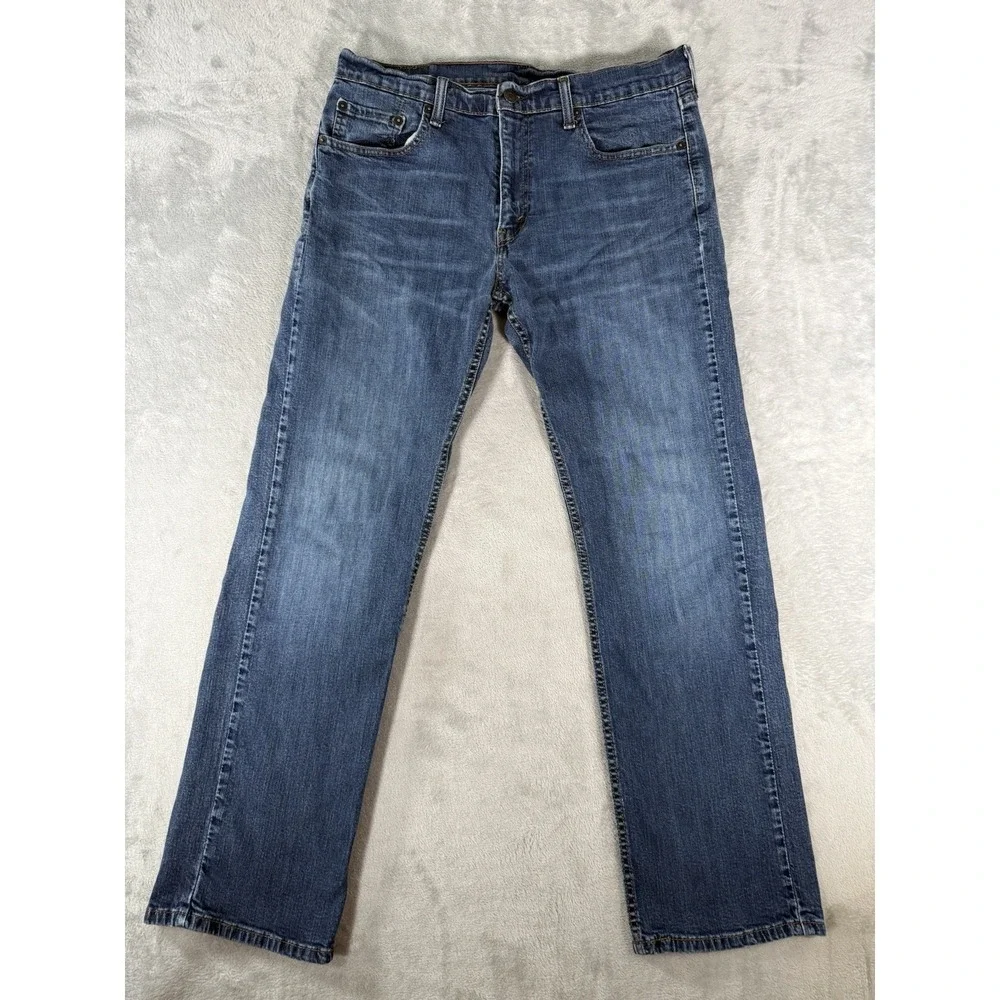 Levis 559 Jeans Mens 34x32 Blue Denim Relaxed Straight Fit